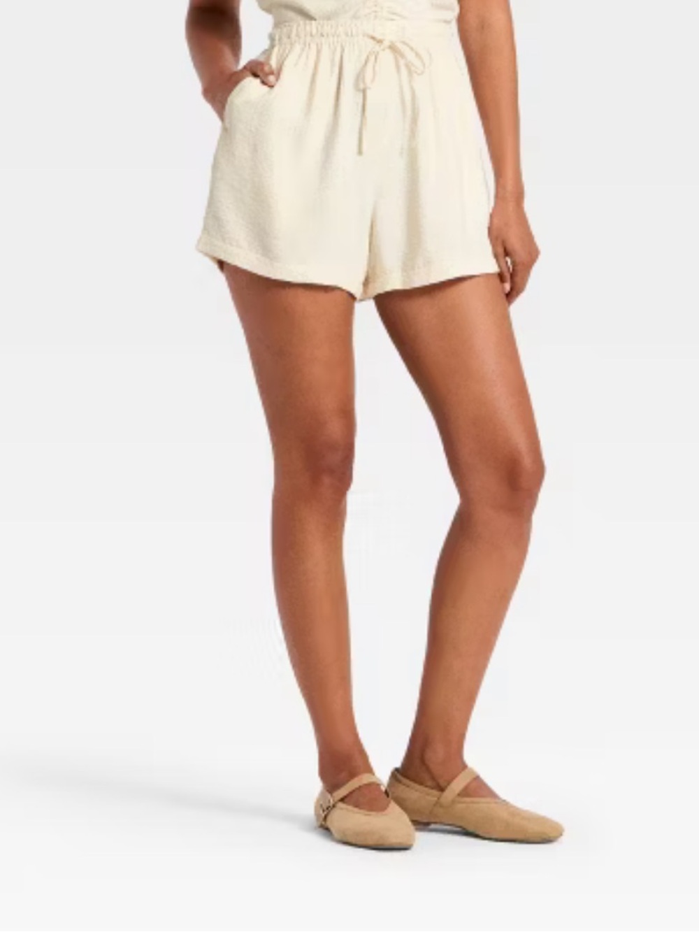 Modern Gauze Tie-Front Shorts